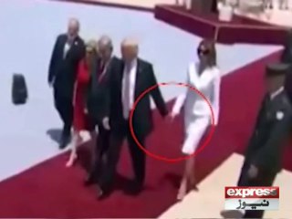 Melanie pushed Hand of Trump