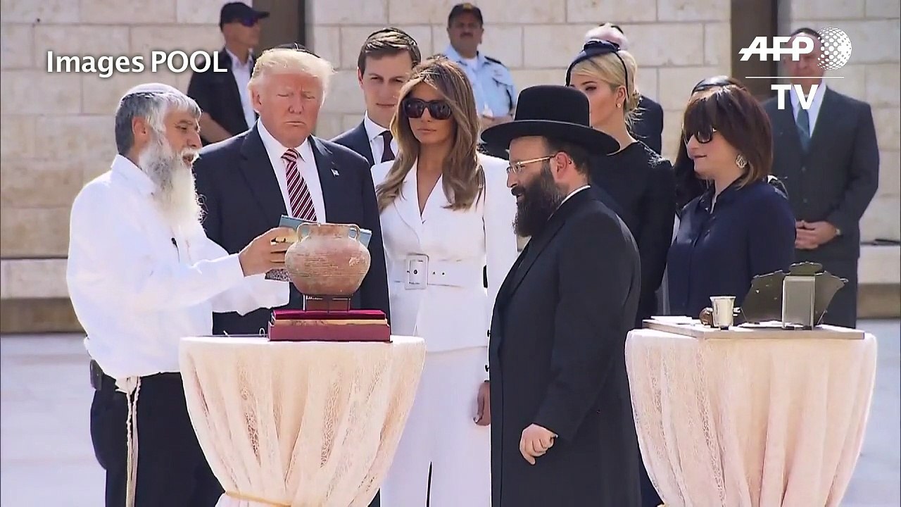 Trump, premier président américain au mur des Lamentations