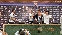 Zinédine Zidane a pris quelques litres de champagne en pleine conférence de presse de fin de match !