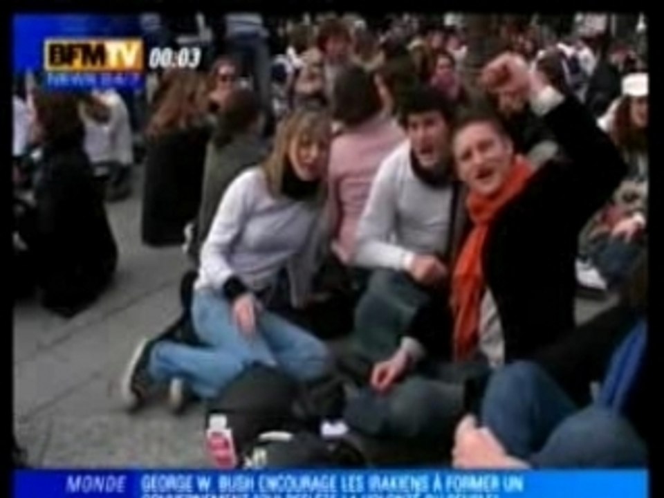 BFM TV - Reportage sur les étudiants contre les blocages