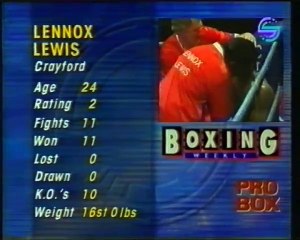 Lennox Lewis vs Ossie Ocasio (27-06-1990) Full Fight