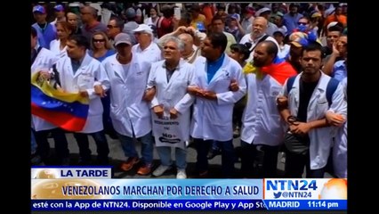 Fuerzas de seguridad del Estado bloquean paso a marcha opositora que se dirige a la sede del Ministerio de Salud en Caracas