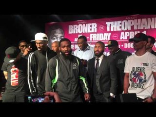 Adrien Broner vs Ashely Theophane Tense Faceoff AB Goes OFF  EsNews Boxing