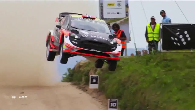 WRC 2017 Portugal Ostberg Fafe Power Stage Amazing Jump