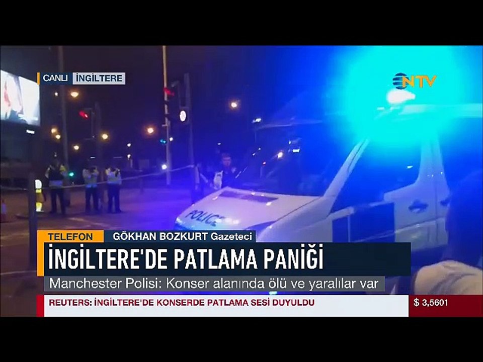 İngiltere'nin Manchester kentinde konser salonun da patlama paniği