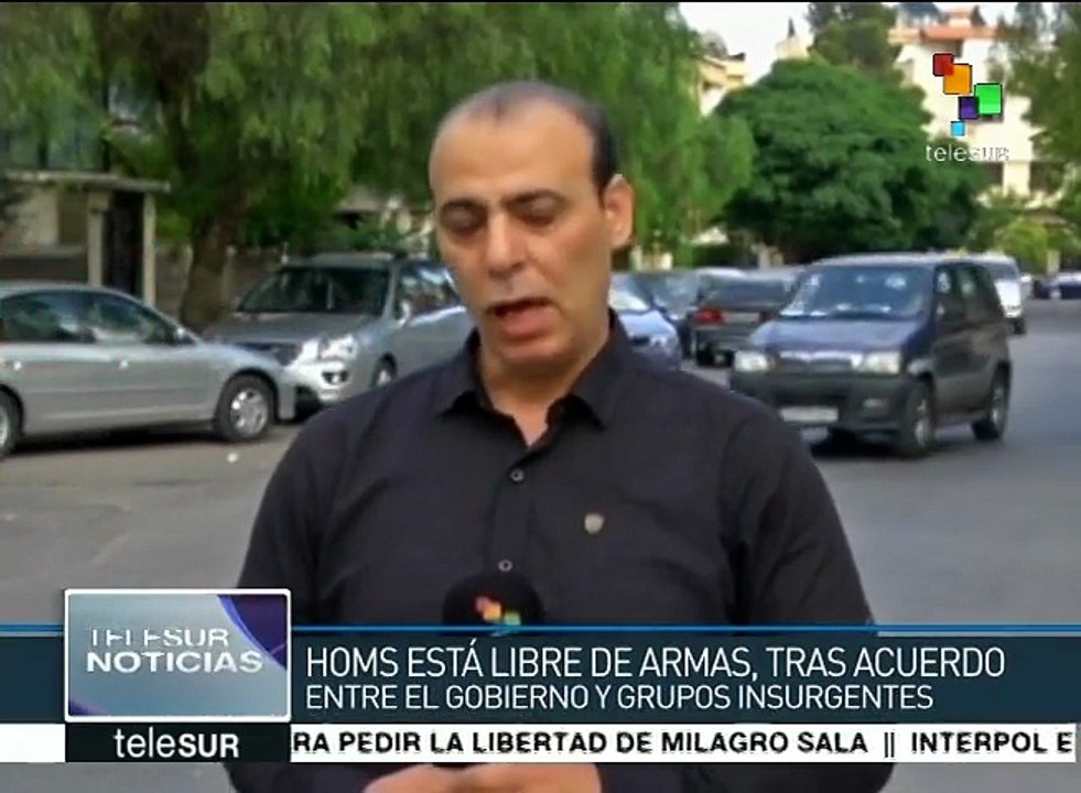 Siria: Homs, libre de armas tras acuerdo entre gob. y grupos armados