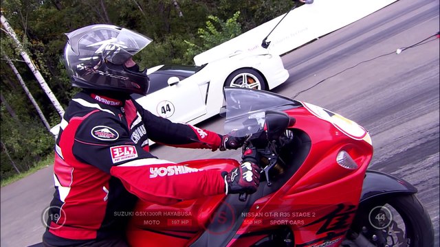 Nissan GT-R Stage 2 vs Suzuki GSX1300 R Hayabusa