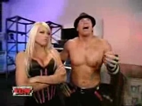 Miz & Kelly Kellly backstage ECW 10/9/07