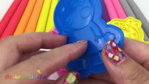 Learn Colors Play Doh Modelling Clay Peppa Pig Family Kinetic Sand Fun and Creative for Kids Rhymes-tBDUFJJCK