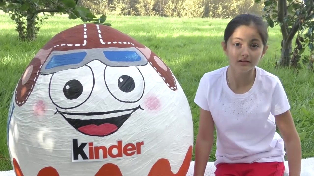 GIANT KINDER SURPRISE EGG 50 Kinder Surprises Eggs Frozen Elsa Star Wars Batman Disney Princess Toys-0WhE