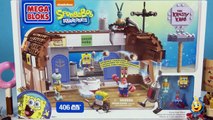 SpongeBob SquarePants Toys Mega Bloks Krusty Krab Attack Playset with Krabby Patty Launcher-I78tnesK