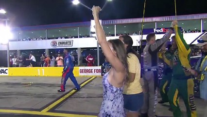 Kyle Busch burns it down after first win at Charlotte