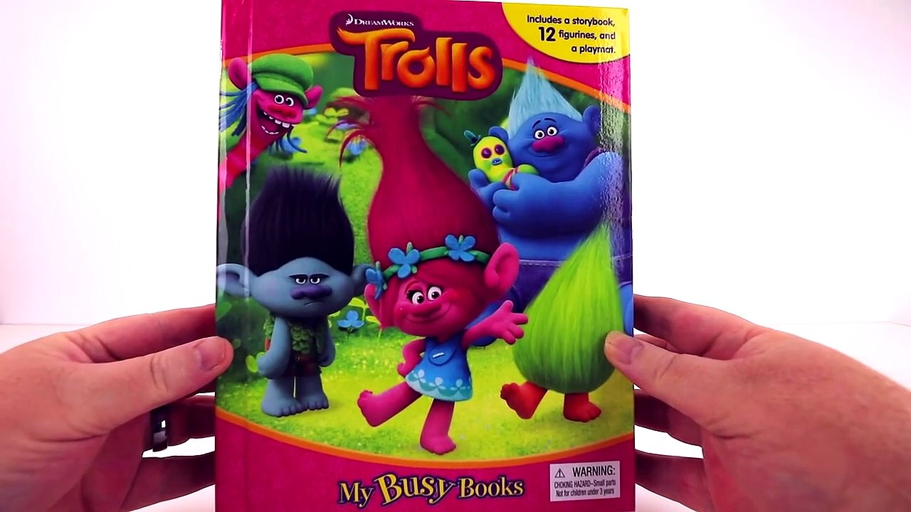 DREAMWORKS TROLLS MOVIE TOYS MY BUSY BOOKS WITH CHARACTERS POPPY BRANCH DJ SUKI AND MORE-OVUCof