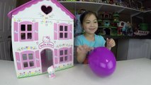 Big Purple Egg Surprises Golden Kinder Surprise Egg Toys HELLO KITTY DOLL HOUSE PLAYSET Frozen Anna-IlpQYv