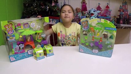 CUTE JUNGLE IN MY POCKET SURPRISE TOYS Tree House Animals Pet Toy Surprises ToysReview-Bxj