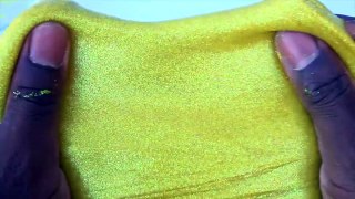 DIY How To Make Super Sparkle Glitter Golden Slime-0N