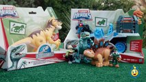 Jurassic World Toys Playskool Heroes Dino Tracker 4X4 & Dinosaur Velociraptor Raptor Figure-9JE