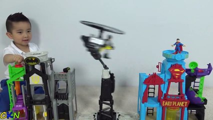 Epic Batman Superman Fight Super Hero Flight City Playset Unboxing With Ckn Toys-6qa