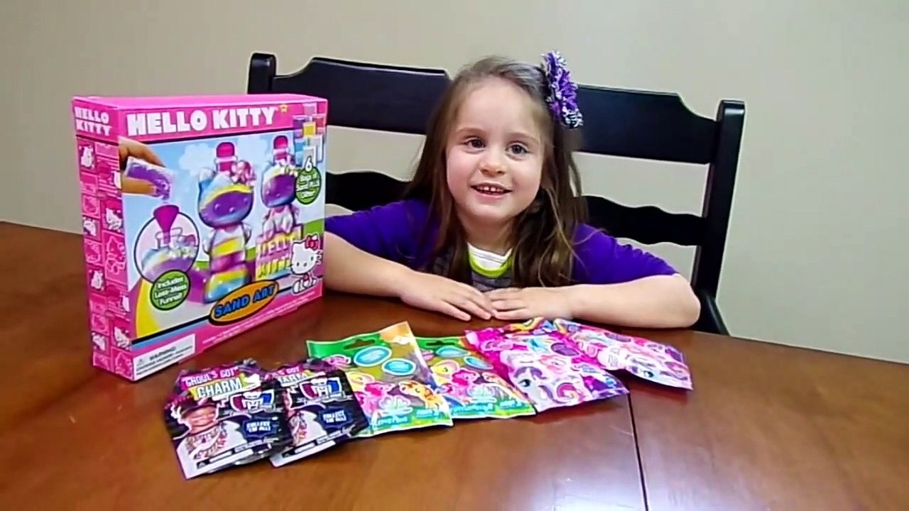 MY LITTLE PONY & MONSTER HIGH BLIND BAGS! HELLO KITTY SAND ART-tW