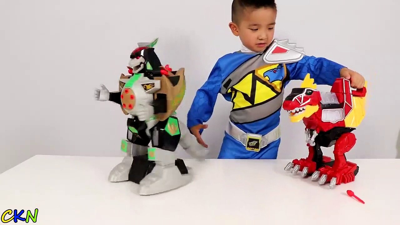 Power Rangers Dino Super Charge Rumble N Roar T-Rex Zord Toys Unboxing ...