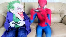 Spiderman vs Joker vs Minion! w_ Batman, Pink Spidergirl Crazy Gymnastics - Fun Superheroes  -)-2m1XWFAG