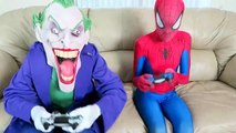 Spiderman vs Joker vs Minion! w_ Batman, Pink Spidergirl Crazy Gymnastics - Fun Superheroes  -)-2m1XW