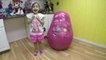 GIANT PEPPA PIG SURPRISE EGG TOYS Biggest Toy Eggs Surprises TreeHouse George DaddyPig Holiday Plane-8o