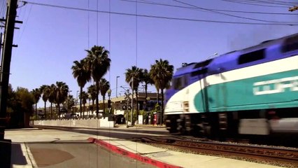 NEW Amtrak California Charger Locomotive Test Train-5DENQ