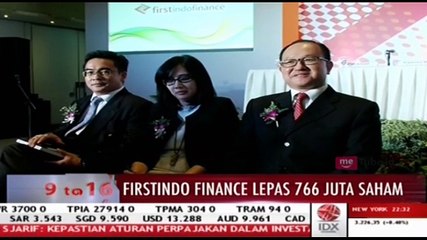 Firstindo Finance Lepas 766 Juta Saham