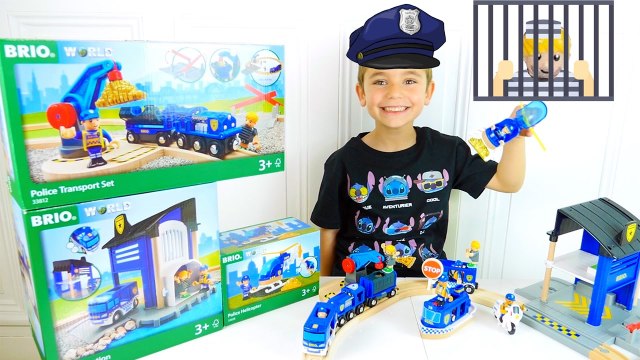 JOUETS - Policier Swan met le Voleur en Prison ! - CIRCUIT POLICE BRIO WORLD