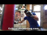 Zurdo Ramirez RIPS INTO HEAVY BAG!!! - EsNews Boxing