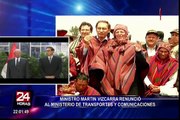 Reacciones del Congreso tras la renuncia de Martín Vizcarra al MTC