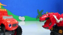 DINOTRUX Toys Ty RUX (Dinosaurs & Trucks) Gets Help from BLAZE AND THE MONSTER MACHINES Toypals.tv-ze
