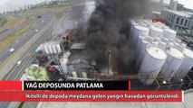 İkitelli yağ deposunda yangın