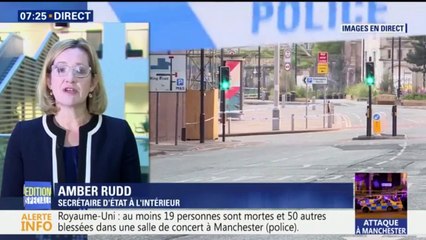Manchester: la secrétaire d'État à l'Intérieur assure que "l'intention de faire peur ne marchera pas"