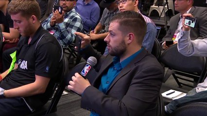 【NBA】Stephen Curry Kevin Durant Postgame Interview Warriors vs Spurs Game 4 2017 NBA Playoffs