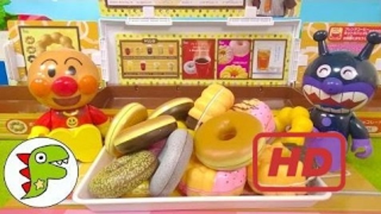 アンパンマン おもちゃアニメ ドーナツを買いに行くよ❤ドーナツ屋さん Toy Kids トイキ...