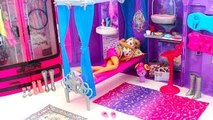 Barbie Bedroom Pink Bed Morning routine Barbie Bicycle Beliche para Barbie Quarto غرفة نوم باربى