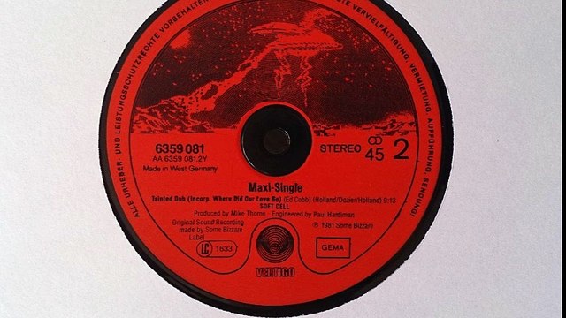 Soft Cell - Tainted Dub (Incorp. Where Did Our Love Go) (B)