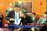 Declaran improcedente hábeas corpus que buscaba libertad de Alberto Fujimori