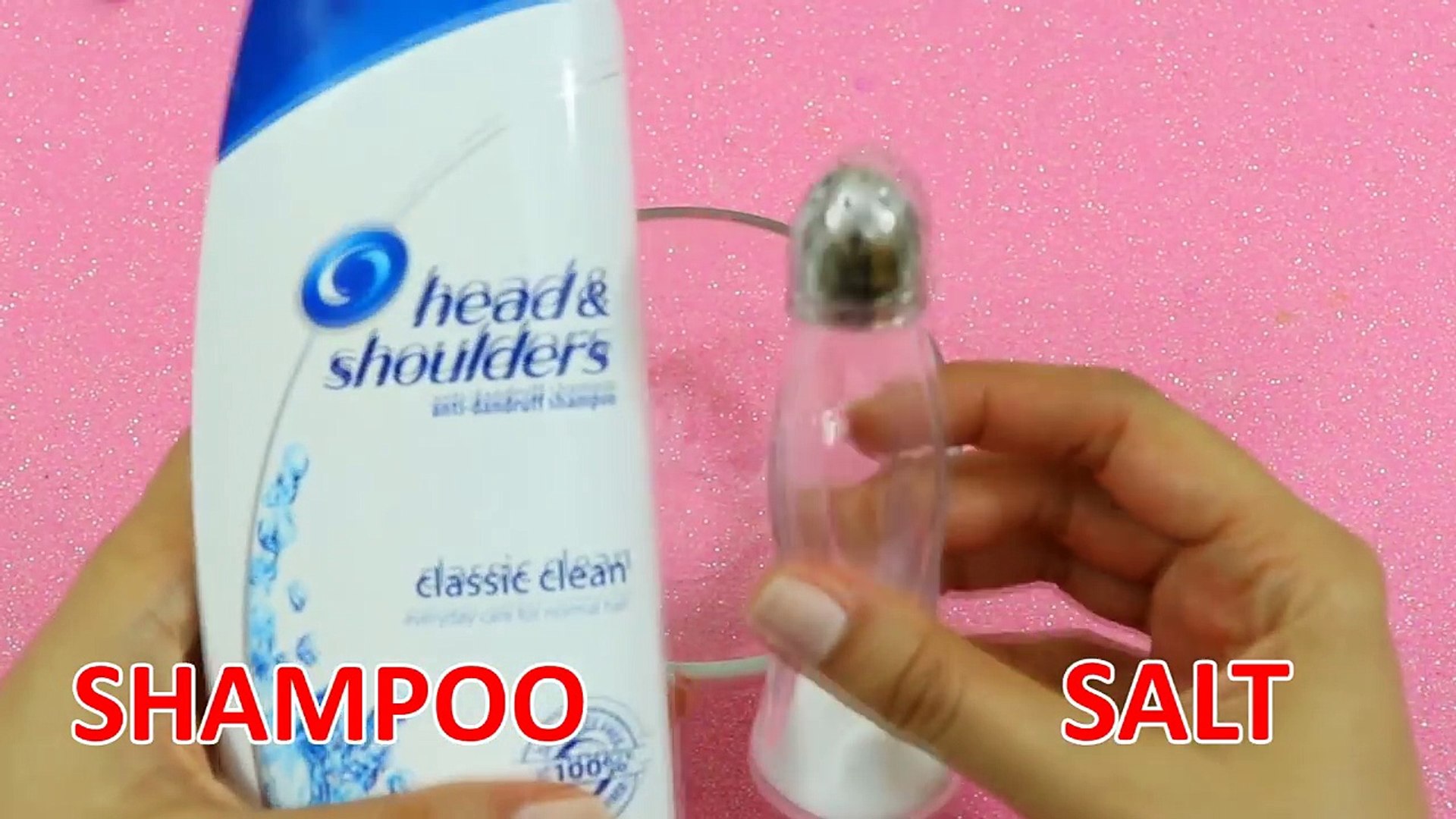 Real Shampoo And Salt Slime How To Make Slime With Only