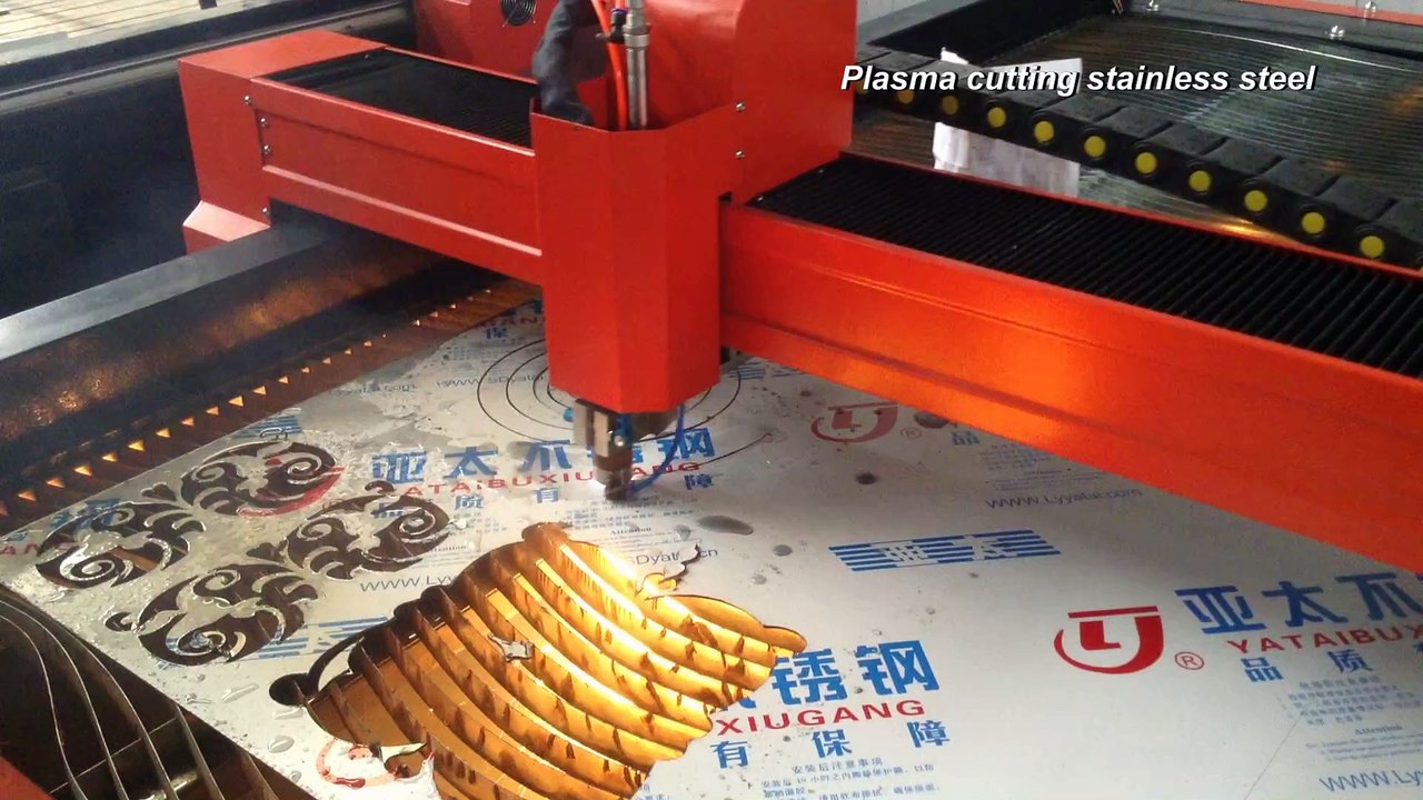 cutting stainless steel with cnc plasma cutter machine