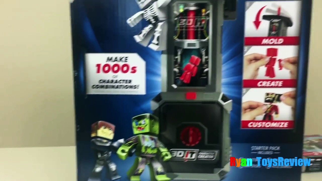 3DIT Character Creator Mold Maker Toys for Kids Marvel SuperHeroes Iron Man Ryan ToysReview