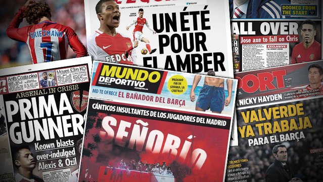 Le plan de MU pour s'offrir Griezmann, les joueurs du Real Madrid insultent le Barça