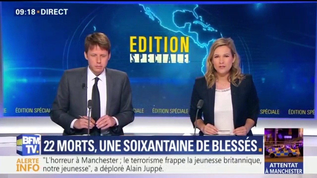 "Terreur à l'Arena", "bombe suicide": les unes de la presse britannique après l'explosion à Manchester
