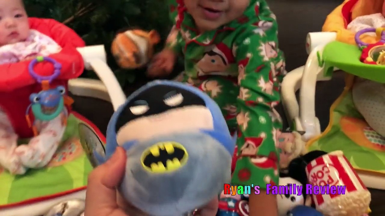 CALL FROM SANTA! Kid decorating Christmas Tree with twin baby sisters Ryan's Fam