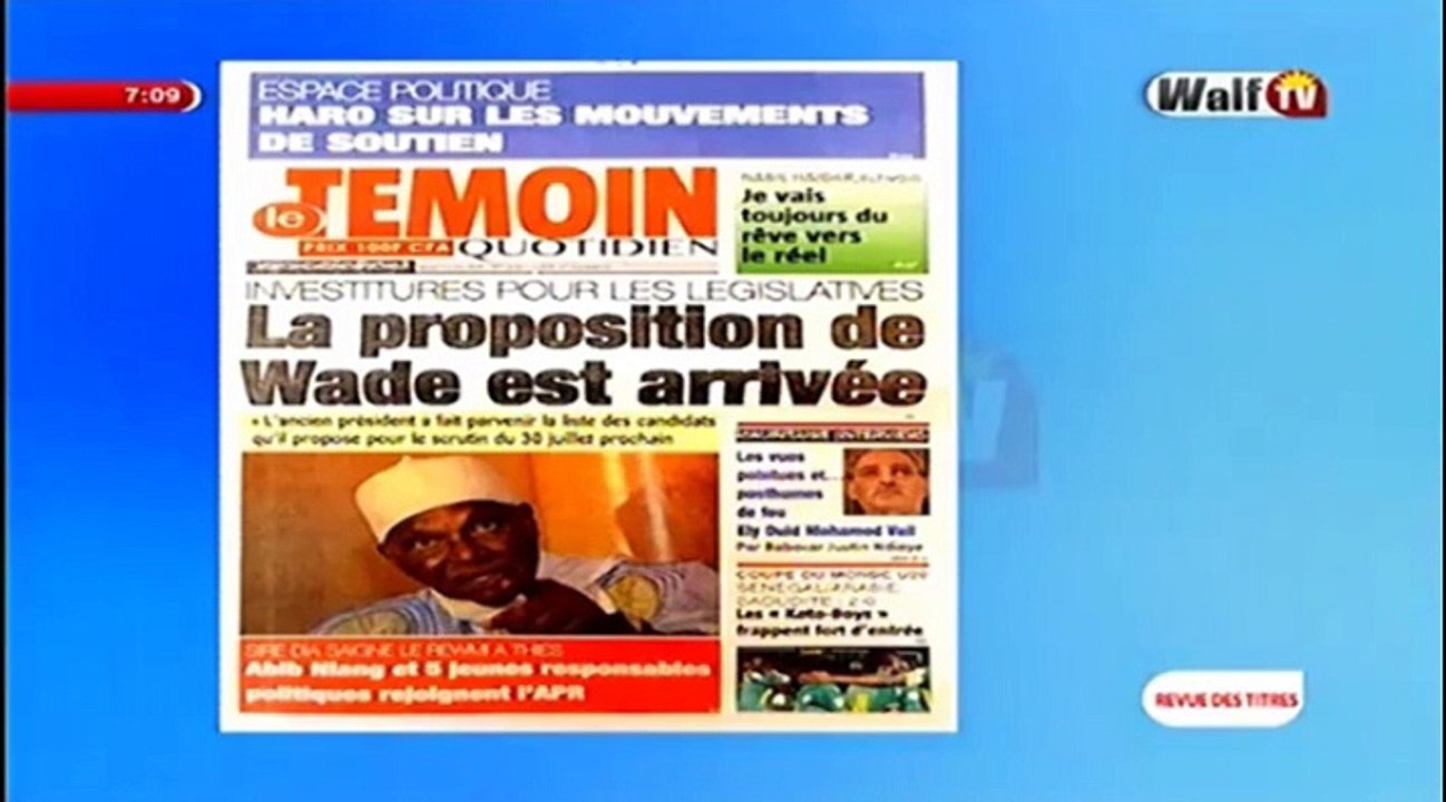 Revue de presse