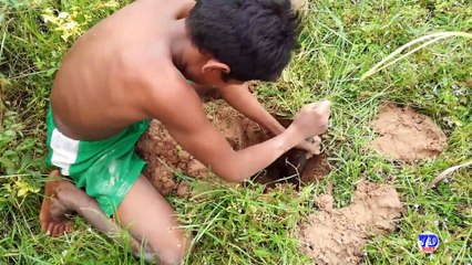 Hacer la trampa de la rana con el agujero profundo muy fácil