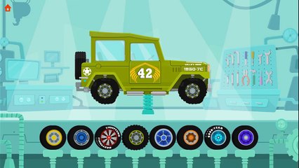 Dinosa Tractors - Kids Learn About Rescue Vehicles - Educational Videos for Kids #