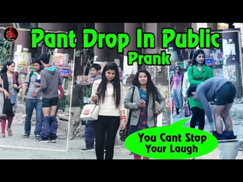Pant Drop In Public || Falling In Public-Can't Stop Your Laugh //India Laughing Revolution-AK PRANK